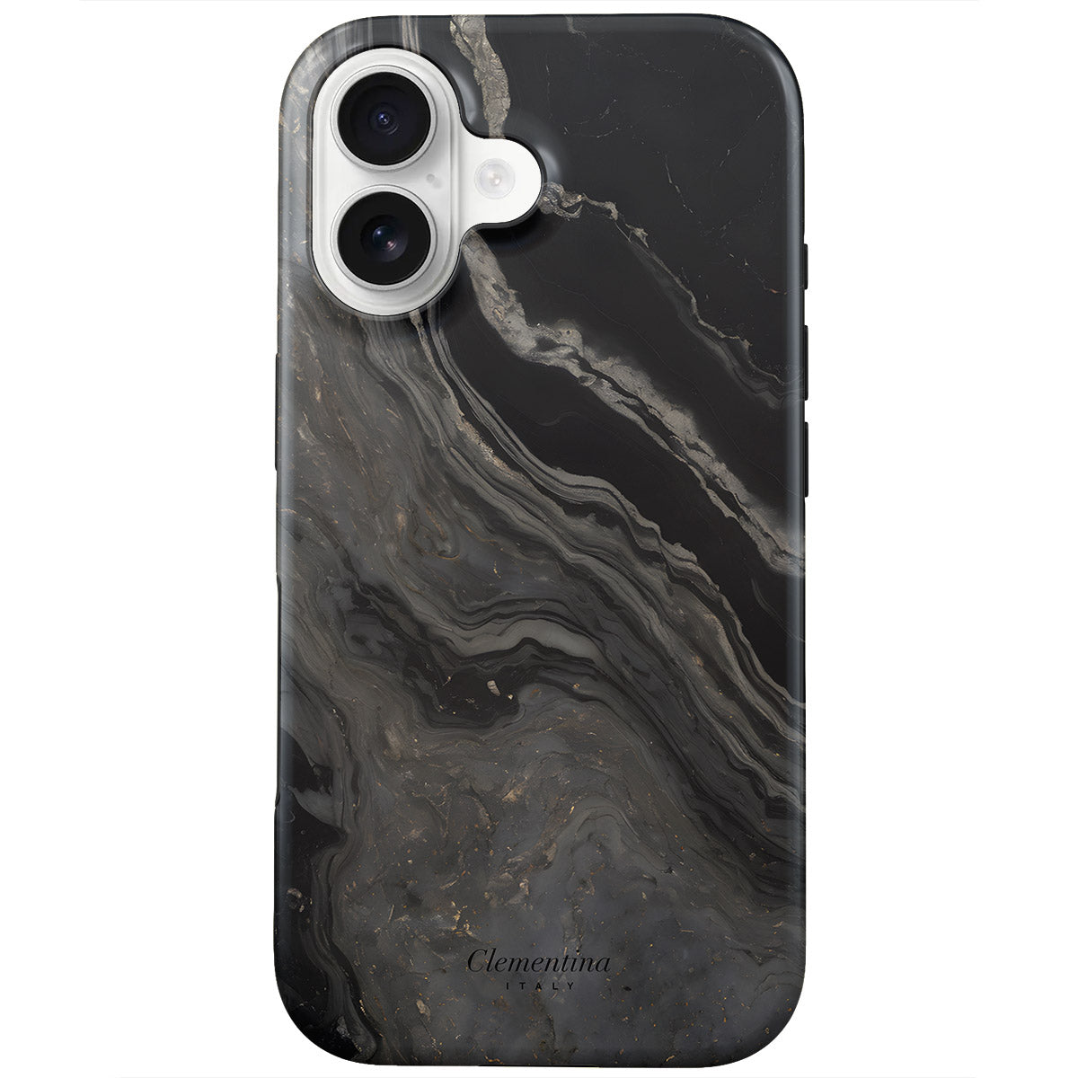 Black Marble Snap Case