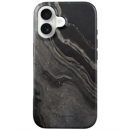 Black Marble Tough MagSafe Case