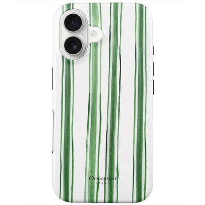 Green Stripes Snap Case