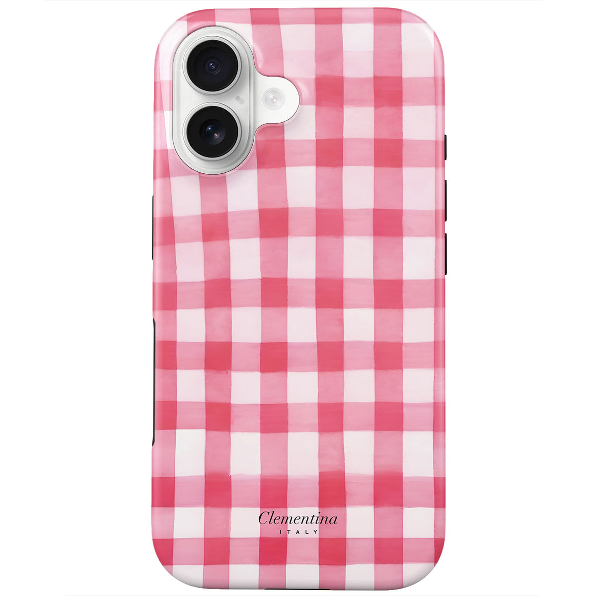 Pink Gingham Snap Case