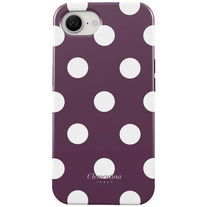 Burgundy Dots Tough Case