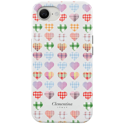 Checked Hearts Tough Case