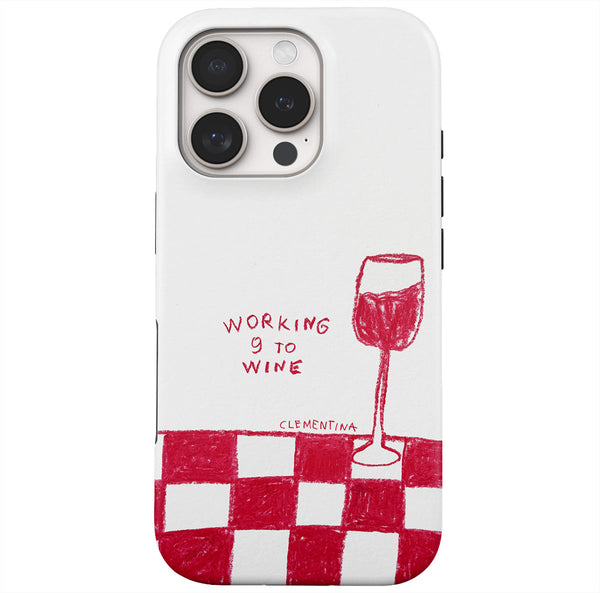 9 to Wine Snap Case