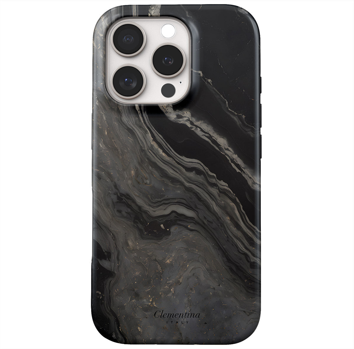 Black Marble Snap Case