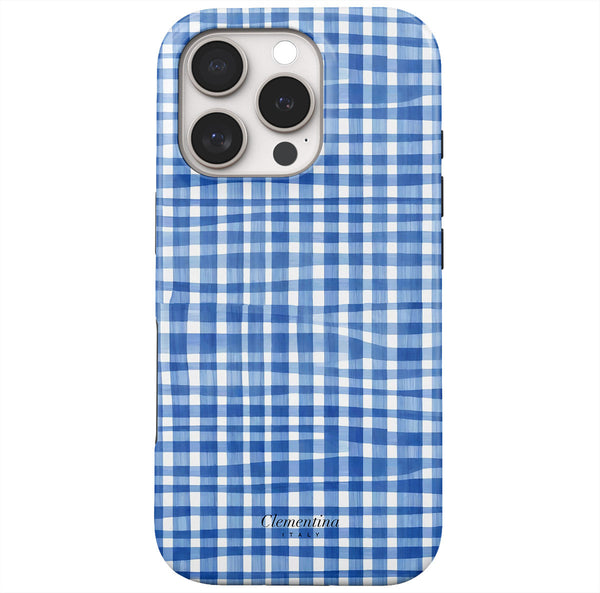 Blue Gingham Tough Case