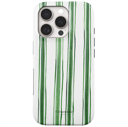 Green Stripes Tough MagSafe Case