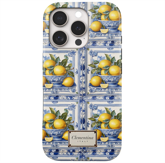 Lemon Majolica Snap Case