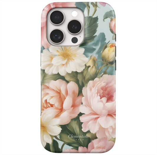 Peonies Snap Case