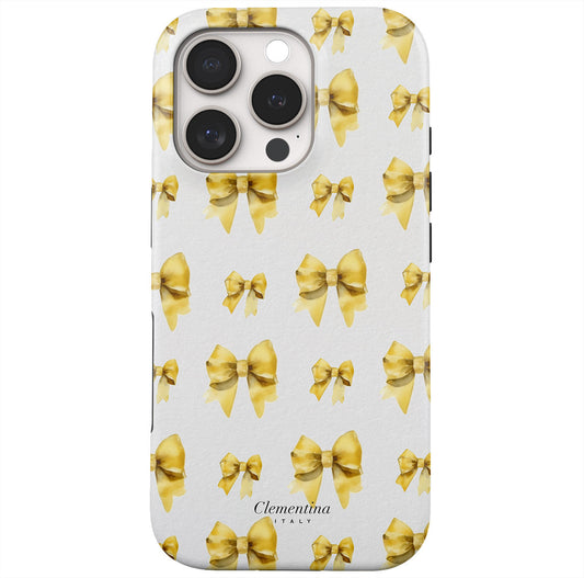 Yellow Bows Snap Case