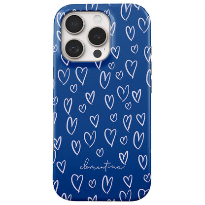 Blue Hearts Tough MagSafe Case