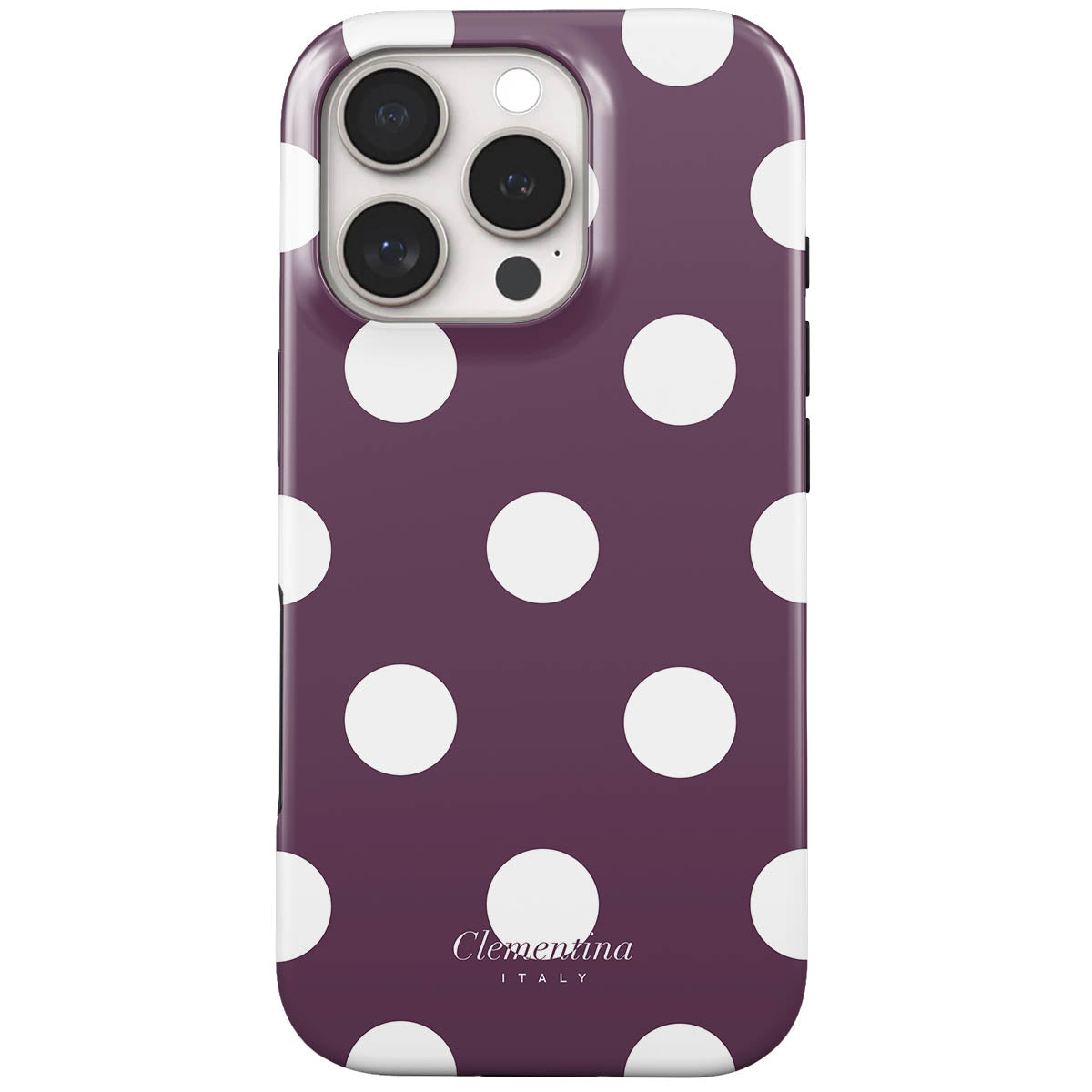 Burgundy Dots Tough Case