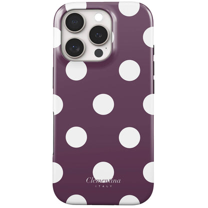 Burgundy Dots Tough Case