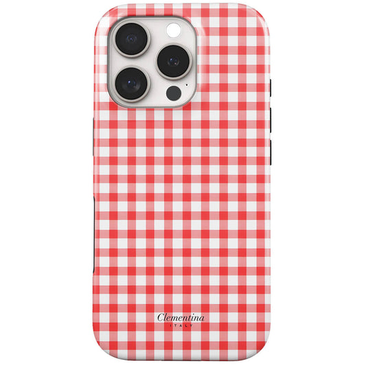 Red Gingham Tough MagSafe Case
