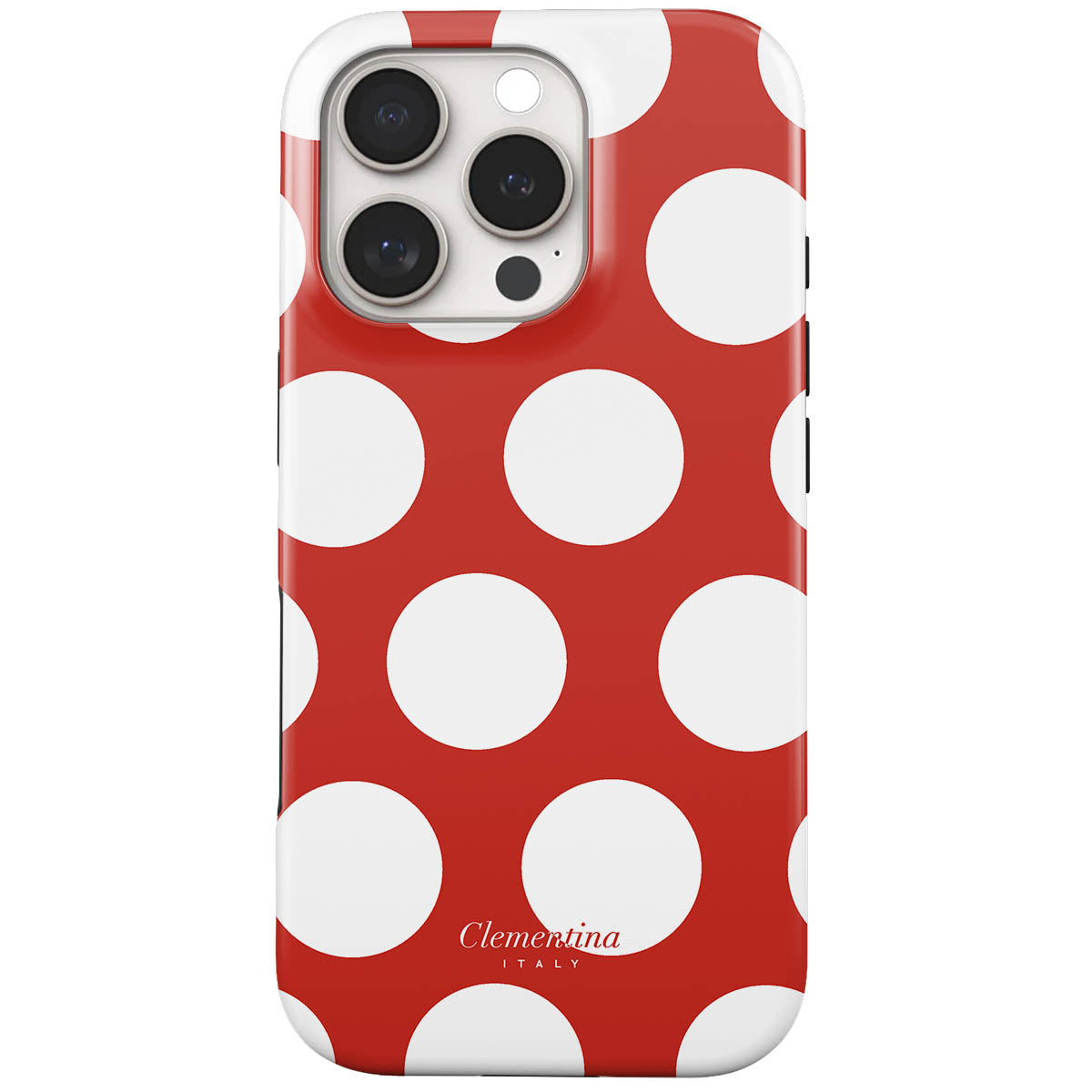 White Polka Dots Tough Case