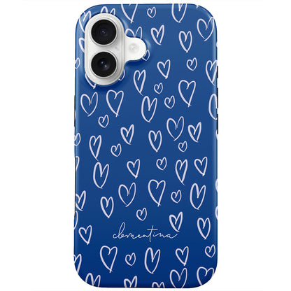 Blue Hearts Tough MagSafe Case