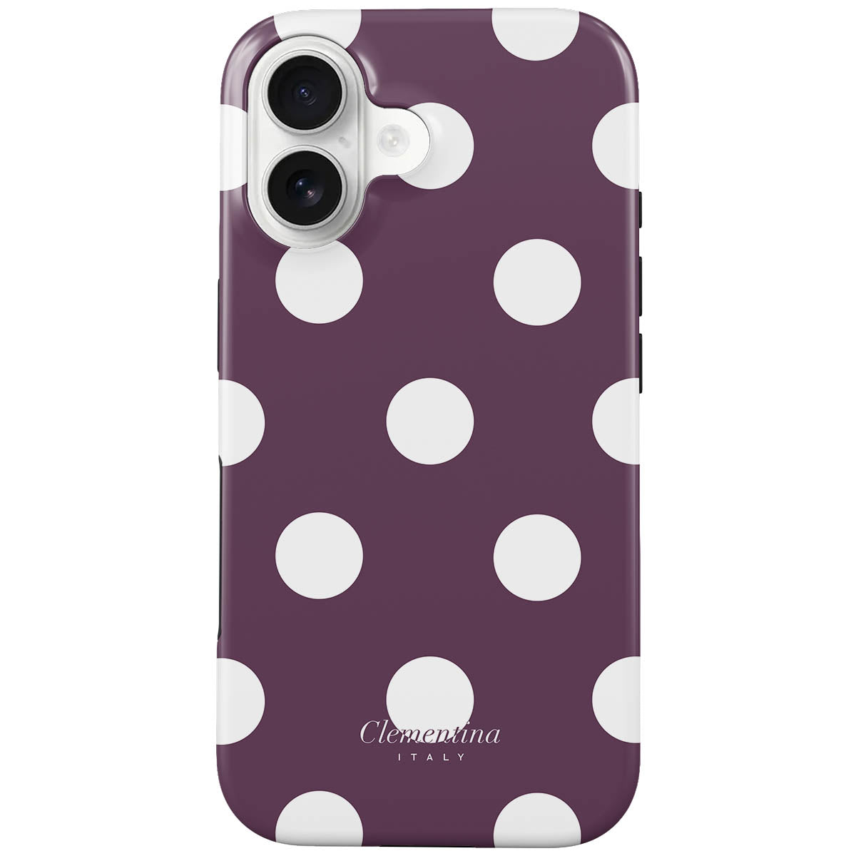 Burgundy Dots Tough Case