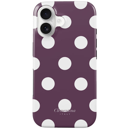Burgundy Dots Tough Case