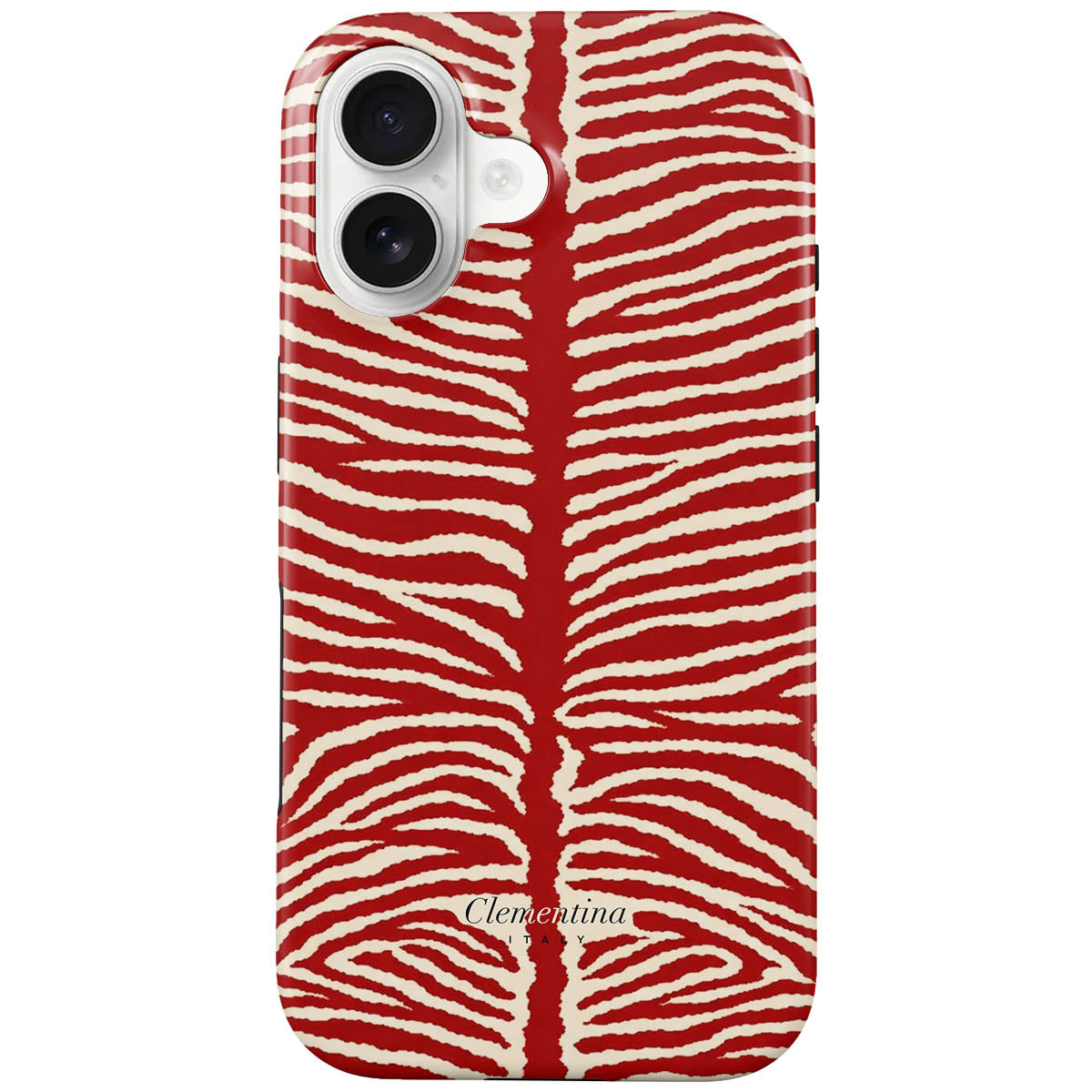 Burgundy Zebra Tough MagSafe Case