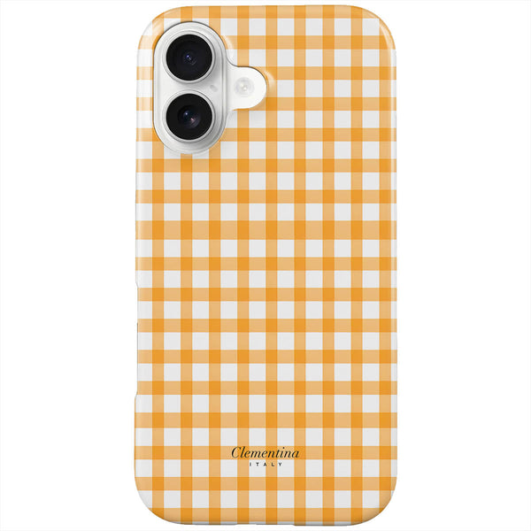 Orange Gingham Tough Case