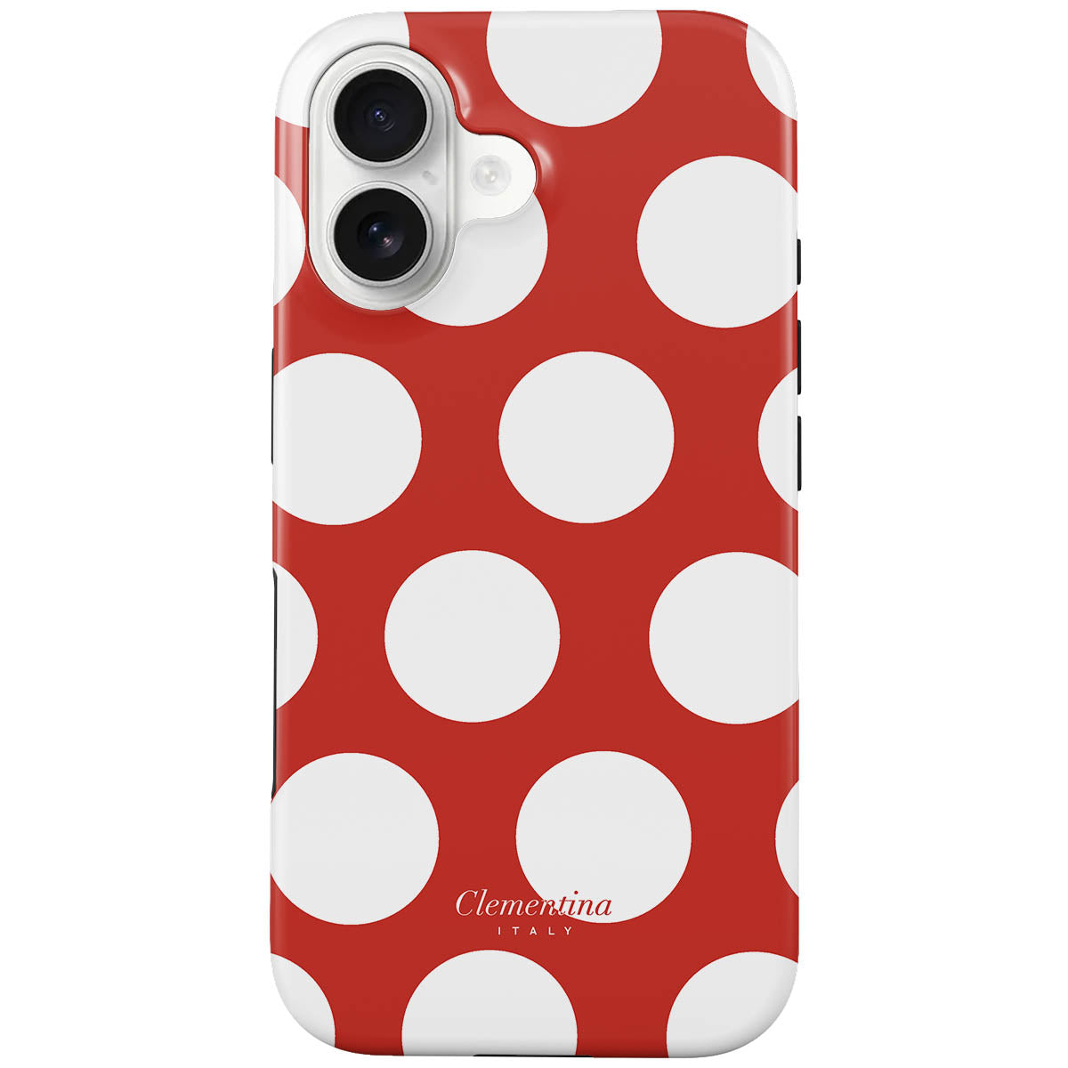 White Polka Dots Tough Case
