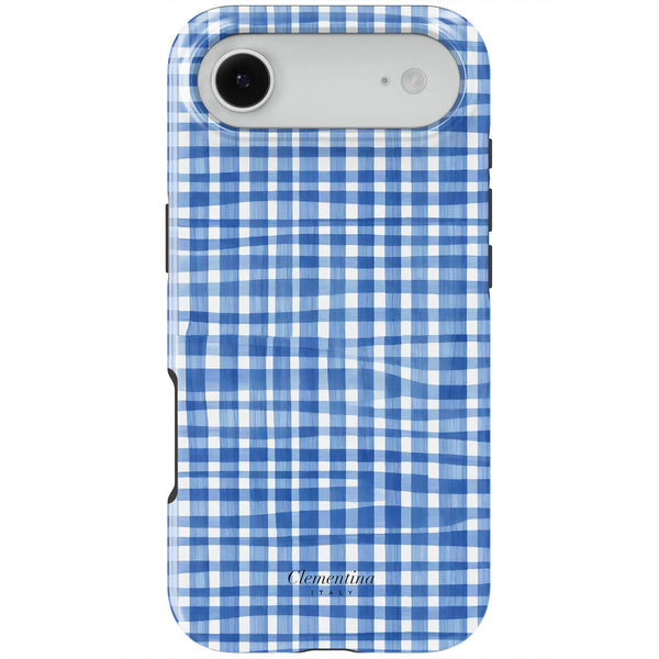 Blue Gingham Tough Case