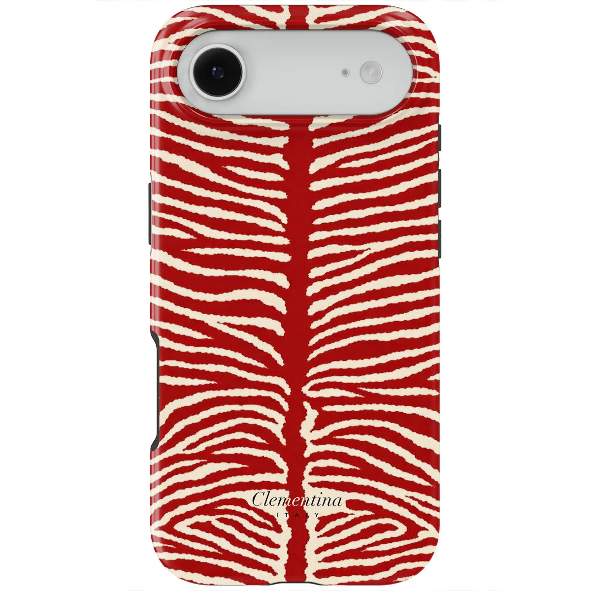 Burgundy Zebra Tough MagSafe Case
