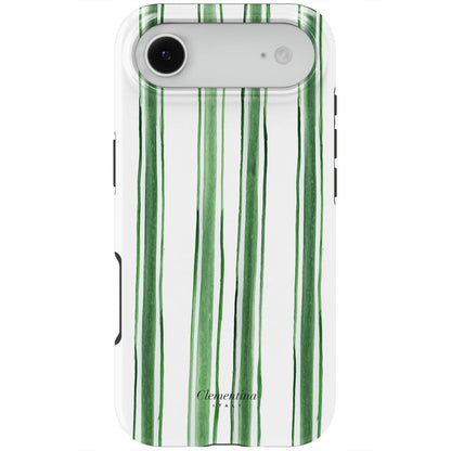 Green Stripes Tough MagSafe Case