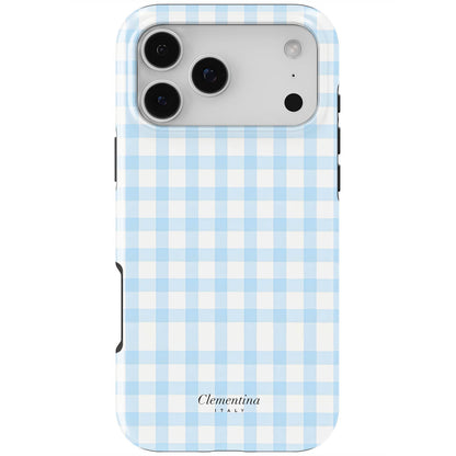 Baby Blue Gingham Tough Case
