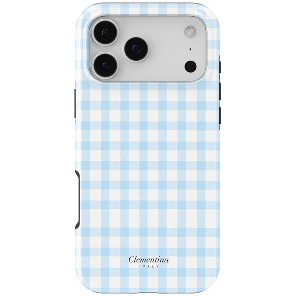 Baby Blue Gingham Tough Case