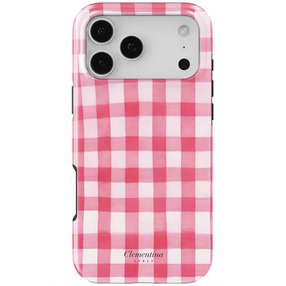 Pink Gingham Tough Case