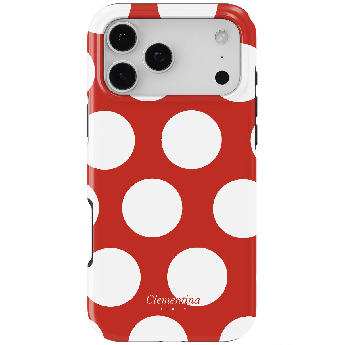 White Polka Dots Tough Case