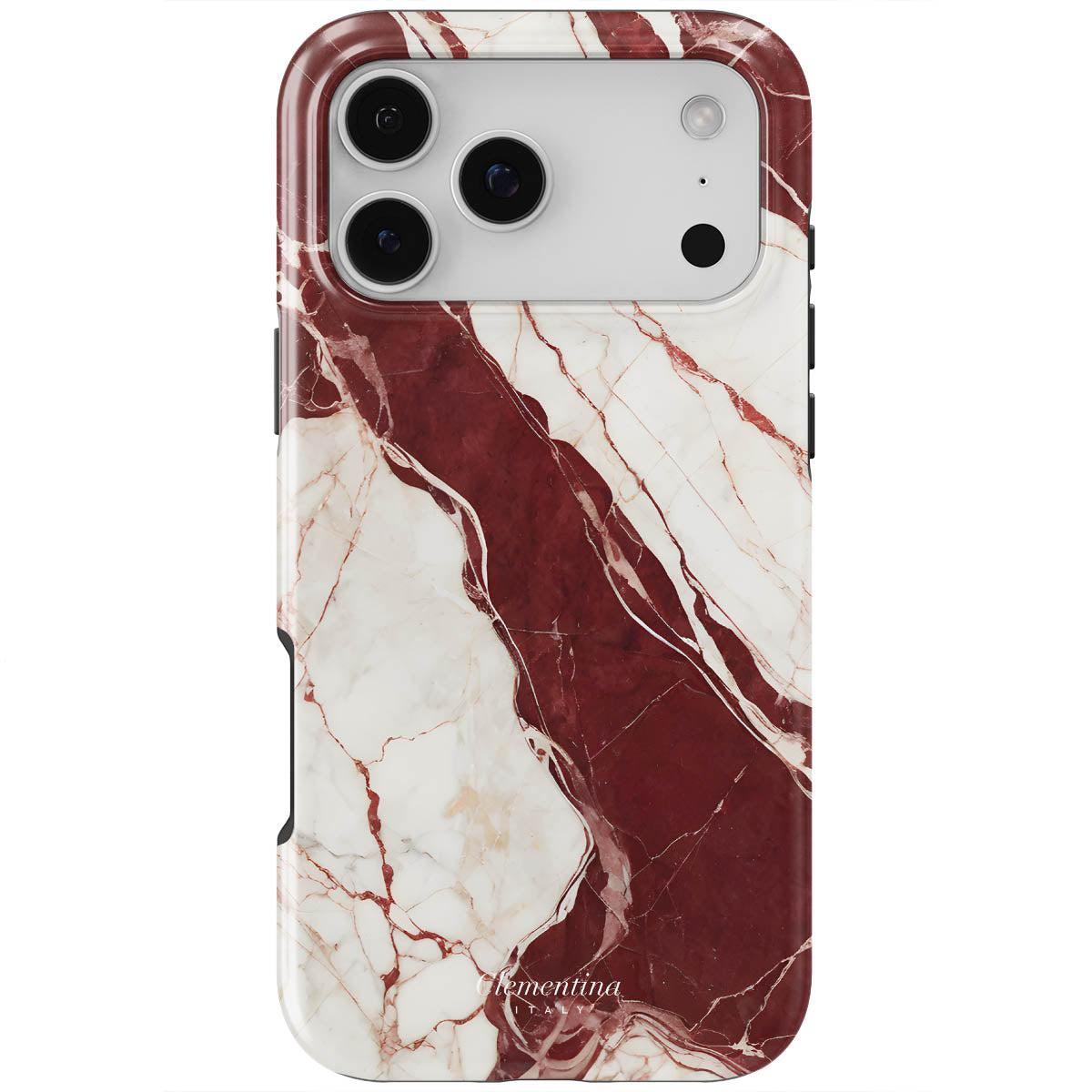Burgundy Marble Tough MagSafe Case