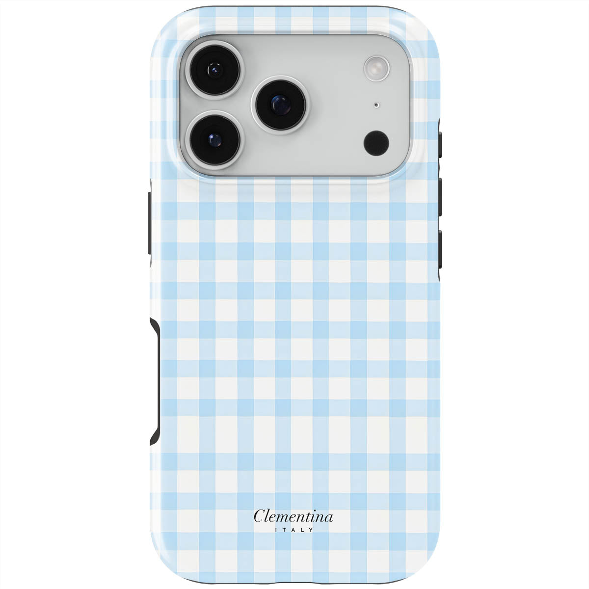 Baby Blue Gingham Tough Case