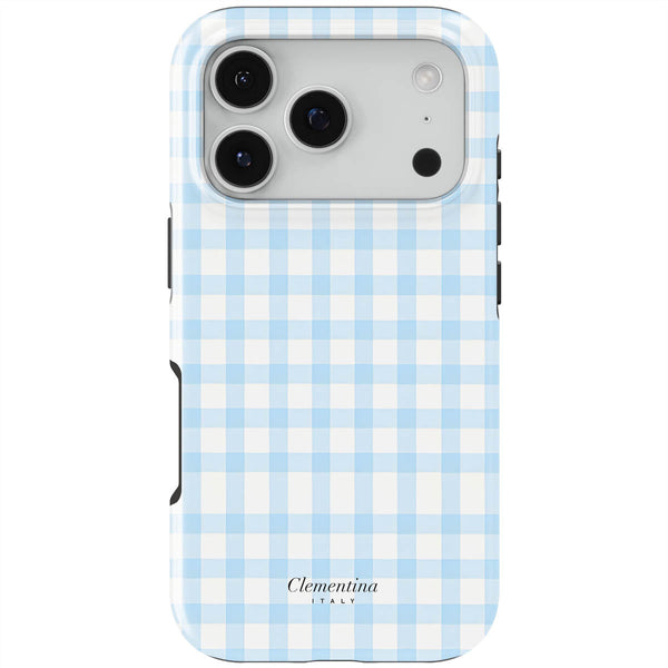 Baby Blue Gingham Tough Case