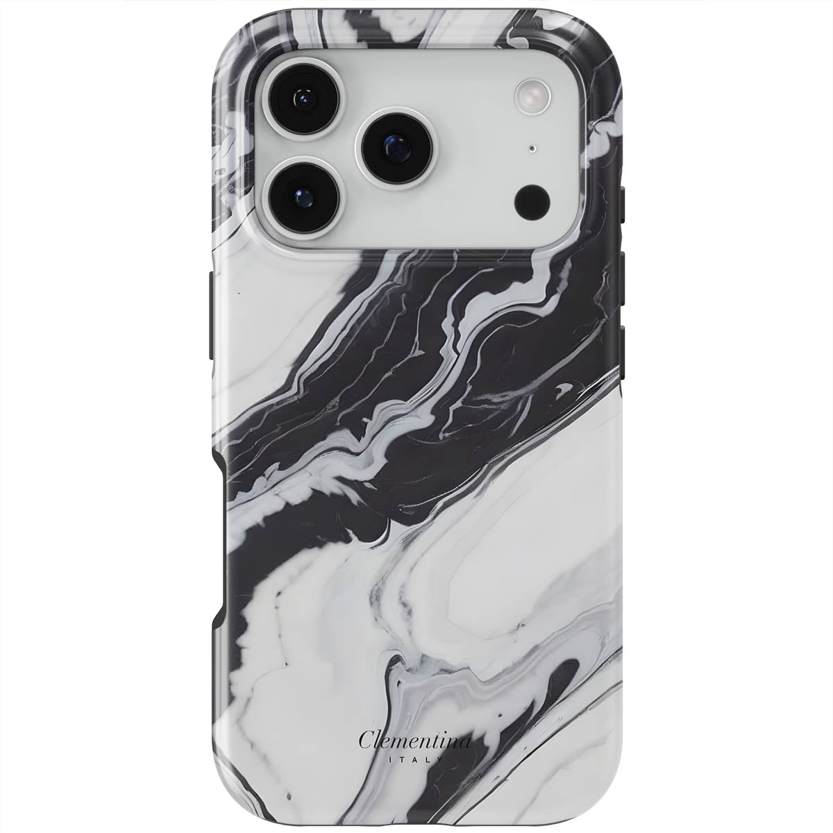 Black & White Tough MagSafe Case