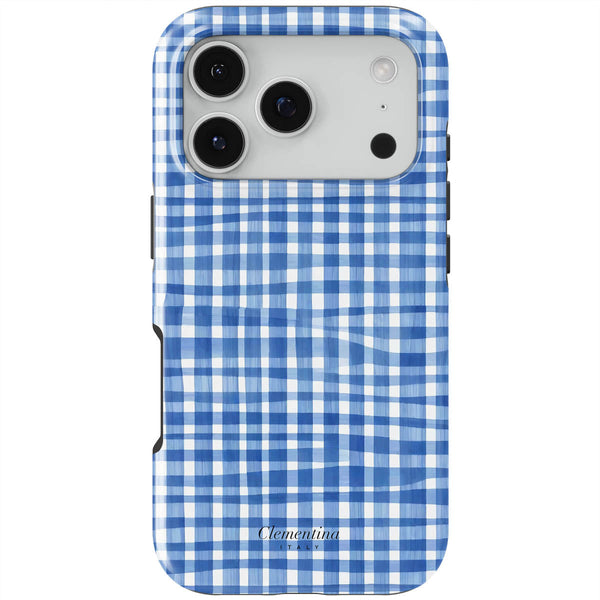 Blue Gingham Tough Case