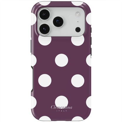 Burgundy Dots Tough Case