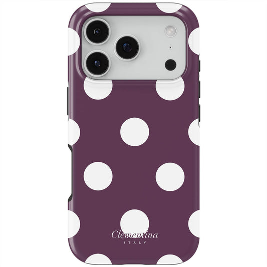 Burgundy Dots Tough Case