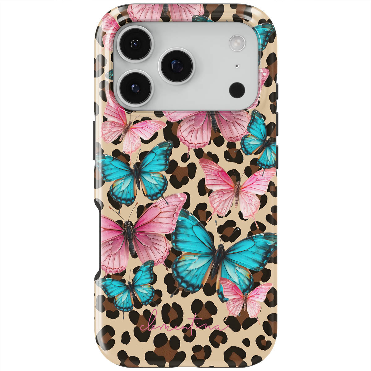 Leopard & Butterflies Tough MagSafe Case