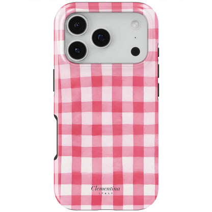 Pink Gingham Tough Case