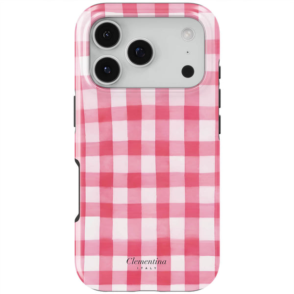 Pink Gingham Tough Case