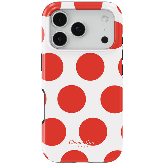Red Polka Dots Tough MagSafe Case