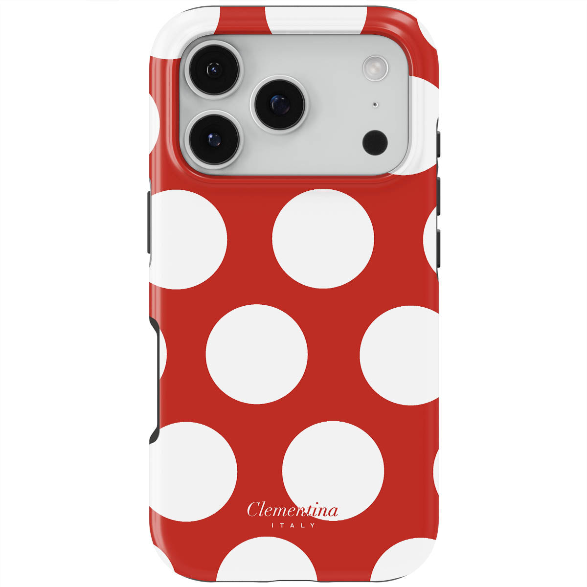 White Polka Dots Tough Case