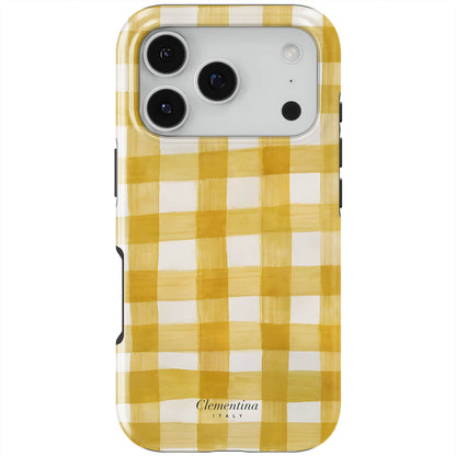 Yellow Gingham  Tough MagSafe Case