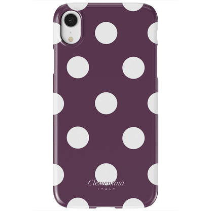 Burgundy Dots Tough Case
