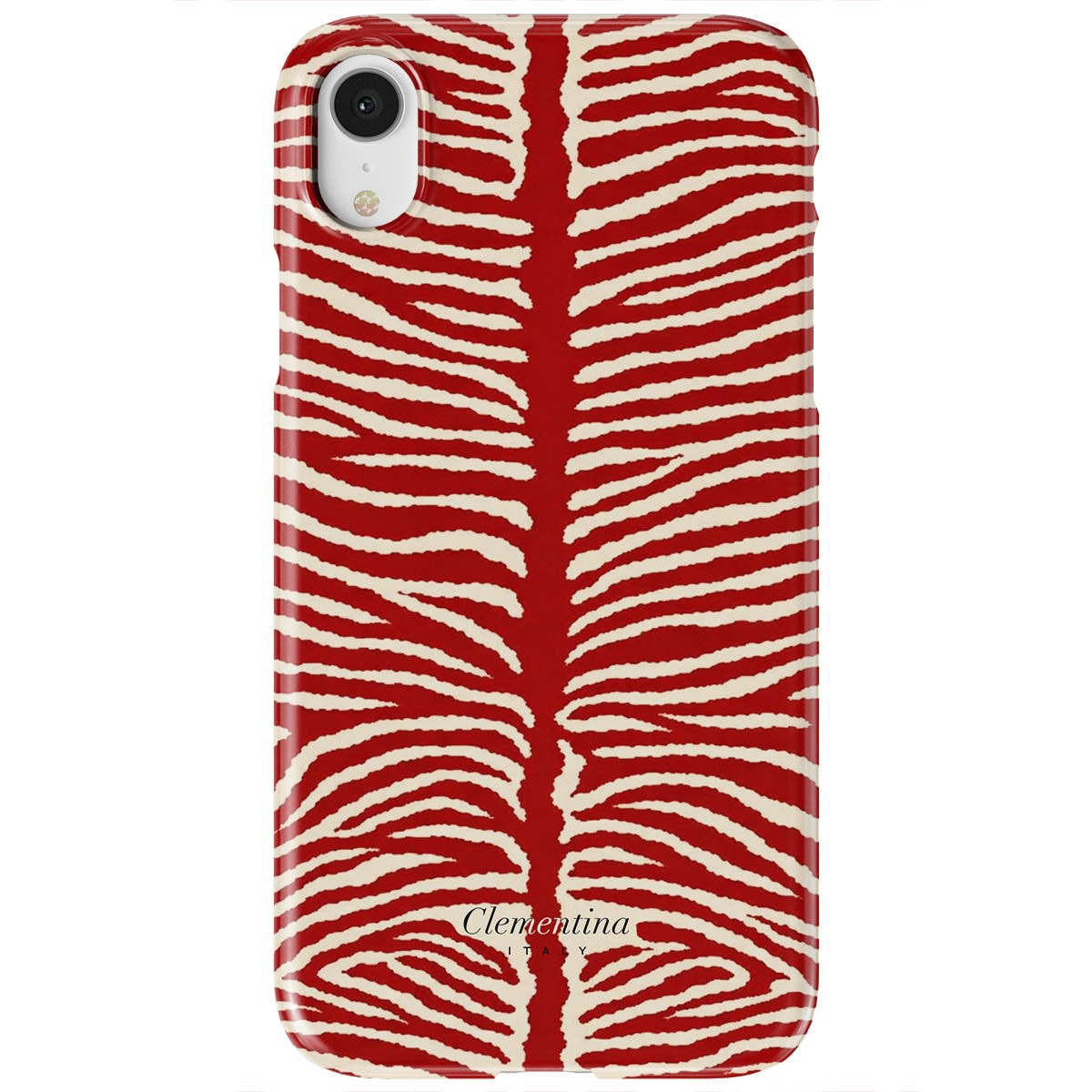 Burgundy Zebra Tough Case