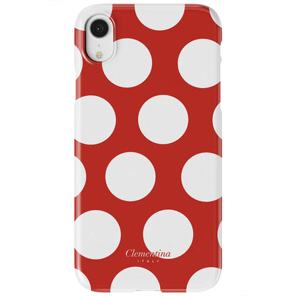 White Polka Dots Tough Case