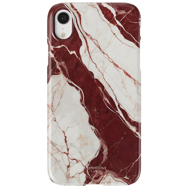 Burgundy Marble Snap Case