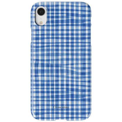 Blue Gingham Snap Case