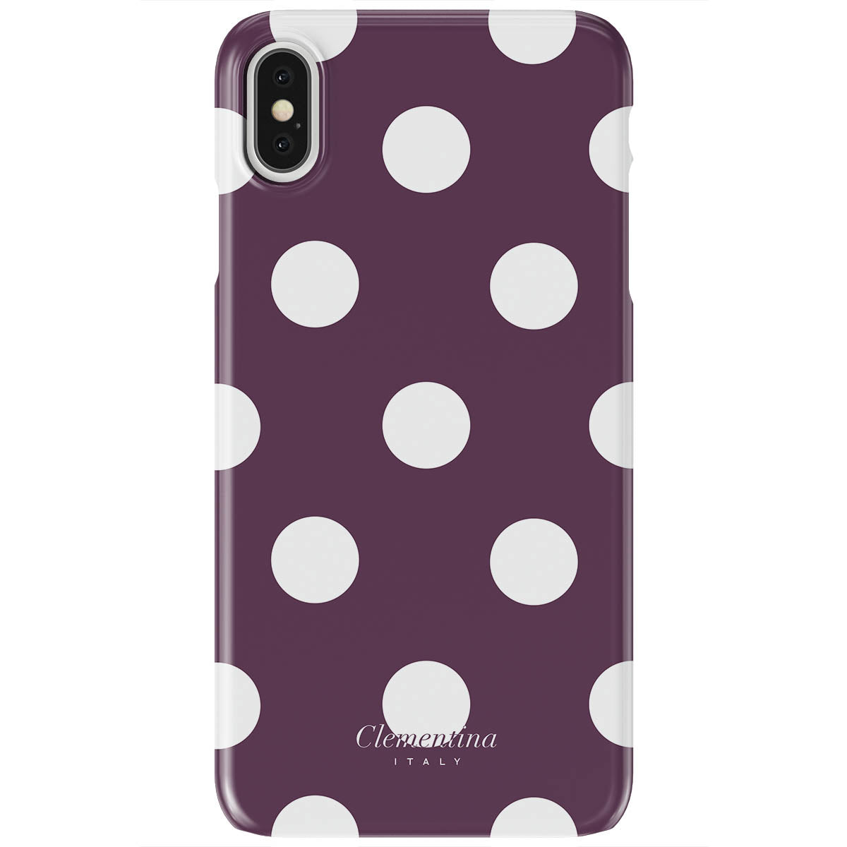 Burgundy Dots Tough Case